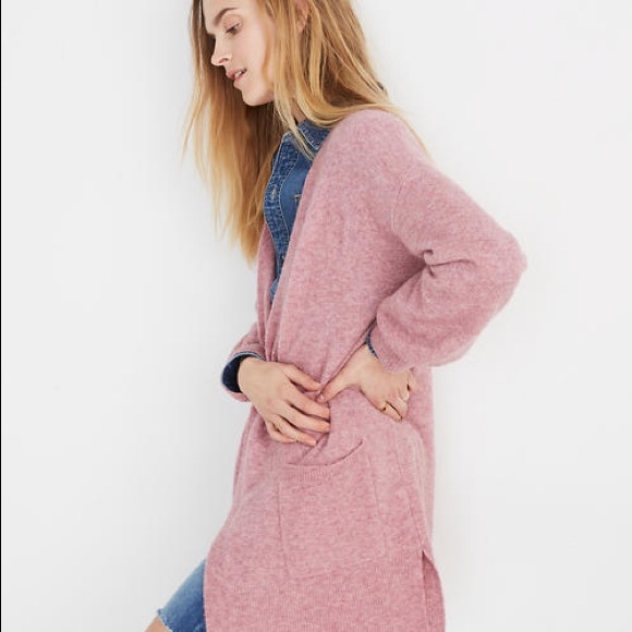 NEW Madewell Edgewater Bubble Sleeve Cardigan Sweater - Picture 3 of 8